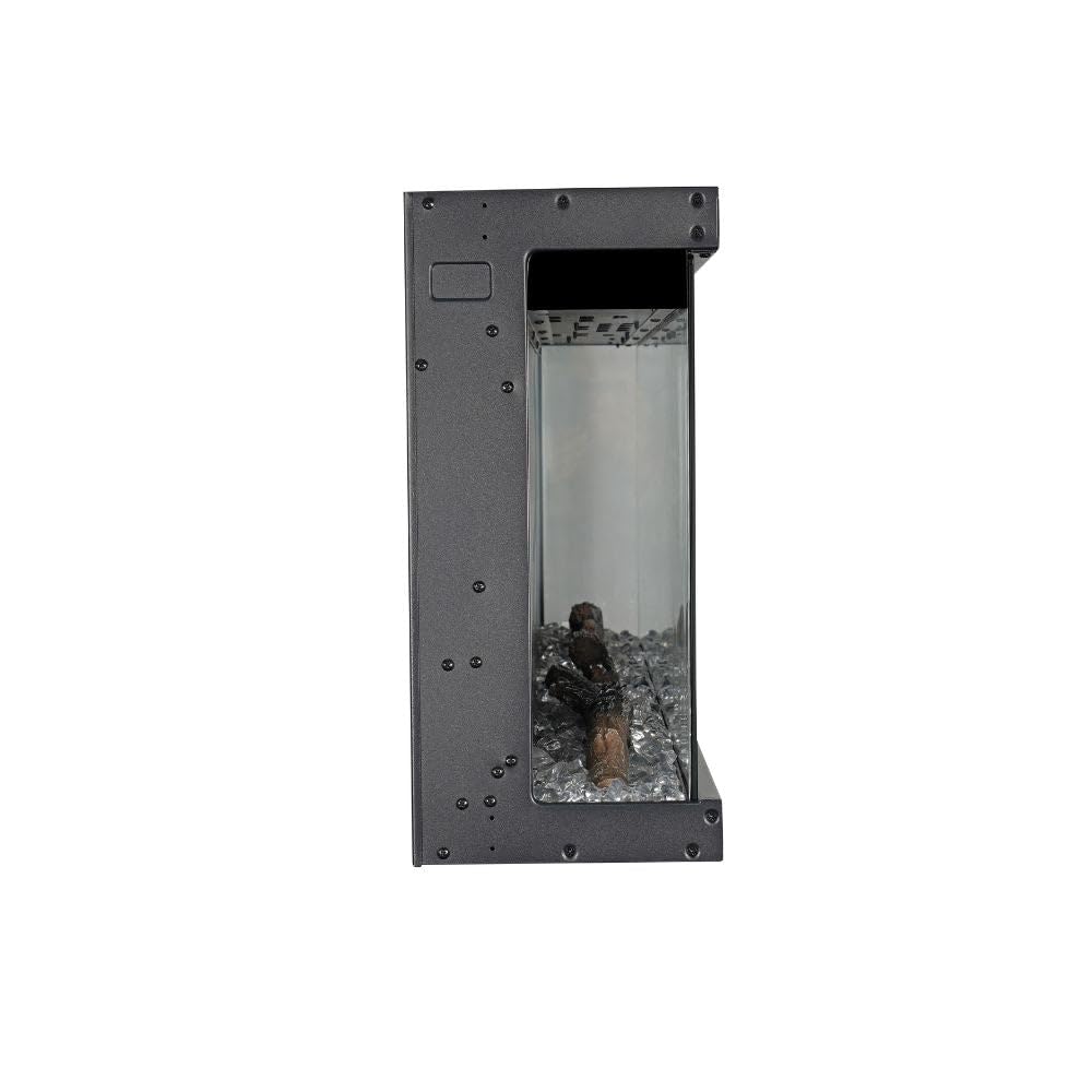 Camino elettrico da parete caminetto a incasso 3 Lati BOSTON130 L127 x P20 x H44