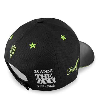 Carpe Diem Shop FUMAGAZZI | Berretto Cappello con Visiera Combo “SquadraCorse” NeroVerde CopriCapo celebrativo per i 25 anni de Lo Zoo