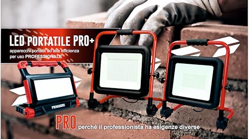 ROSI Battery-Powered LED Projector 4000K Natural Light Portable Spotlight 30W 1800Lumen