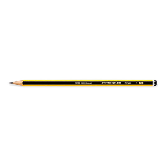Staedtler Noris - Crayon graphite B, Noir, Jaune, 1 pièce