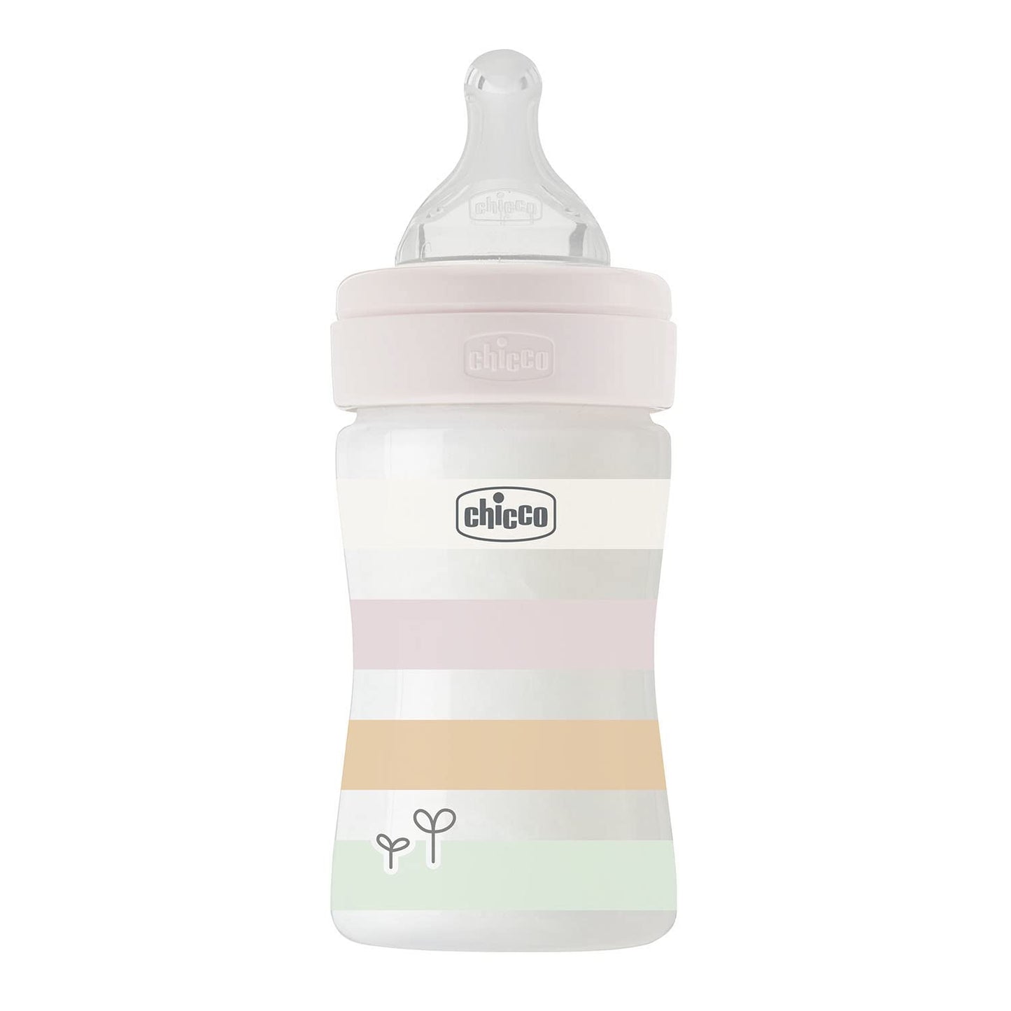 Biberon Benessere Flusso Lento, con Tettarella Physio in Morbido Silicone e Finitura Soft Sense, Anticolica, Riduce Rigurgito e Irritabilità, Bottiglia in Plastica da 150 ml, 0 Mesi+, Bambina
