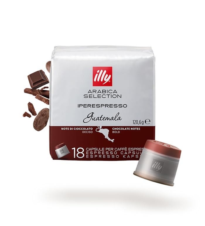 ILLY 108 Caffè in Capsule Iperespresso | Selezione Monoarabica Monorigine | 6 Confezioni Assortitie : Brasile, Etiopia, India, Guatemala, Nicaragua, Costa Rica