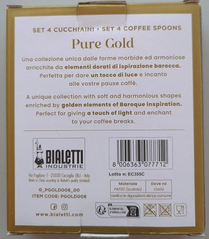 Bialetti Linea Pure Gold (Set 4 cucchiaini)