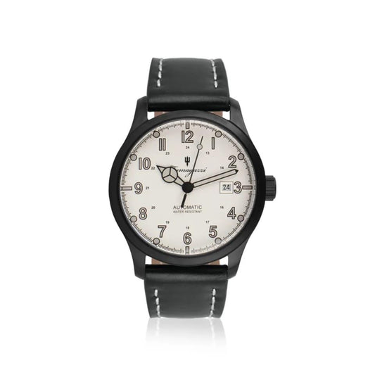 Orologio Fumagazzi Vampiro Bianco | ø 41 mm Movimento Automatico | Cinturino Vera Pelle 22/20 mm, 5 ATM.