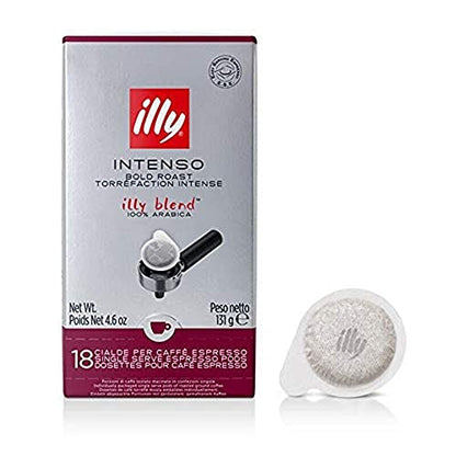 illy Caffè in Cialde ESE Monodose, Tostato Intenso, 1 Confezione da 18 Cialde