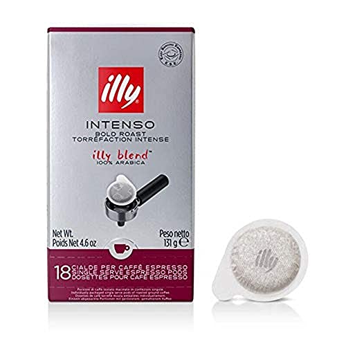 illy Caffè in Cialde ESE Monodose, Tostato Intenso, 1 Confezione da 18 Cialde