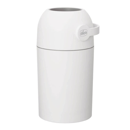 Chicco Mangiapannolini Controlla Odori, Smaltimento Pannolini, Cestino Contenitore Compatto e Salvaspazio, Non servono ricariche, si usano i normali Sacchetti, Bianco