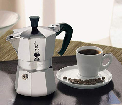 Bialetti Caffettiera Moka Express 12 Tazze, Manico anti scottatura, Non adatta a induzione, 12 Tazze (600 ml), Alluminio