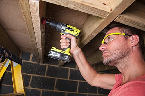 RYOBI - Set di attrezzi da 4 pezzi: trapano + seghetto a pendolo + smerigliatrice angolare 115 mm + smerigliatrice + 1 batteria da 2,0 Ah + 1 batteria da 5,0 Ah + 1 caricatore rapido - Consegna in