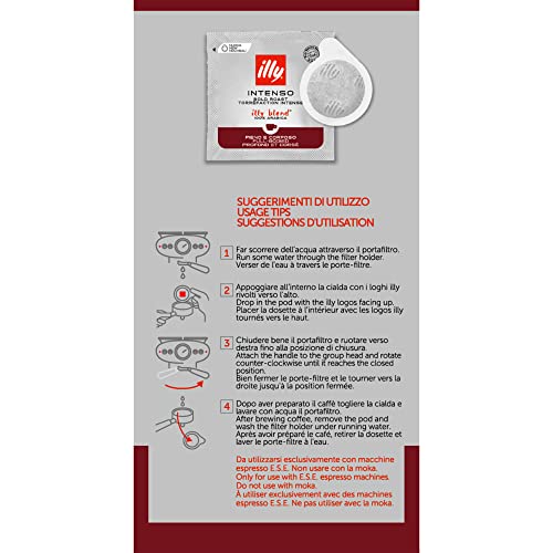 illy Caffè in Cialde ESE Monodose, Tostato Intenso, 1 Confezione da 18 Cialde
