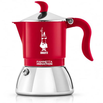 Bialetti Fiammetta Induction Moka 2 Tazze Rossa Candy Land