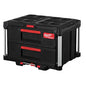 MILWAUKEE PACKOUT Cassettiera Portautensili a 2 Cassetti, Sistema Modulare