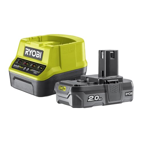 Battery Pack RYOBI 18V 2.0Ah OnePlus LithiumPlus - 1 caricabatterie rapido 2.0Ah RC18120-120