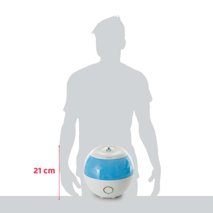 Chicco Humi Fresh Umidificatore Ambiente a Ultrasuoni per Bambini, Vapore Freddo Anti-scottatura e Silenzioso per Notti Serene, con Contenitore per Essenze, Spegnimento Automatico, Autonomia 8 Ore