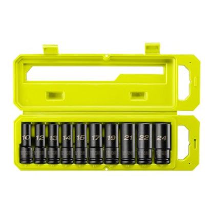 RYOBI - 10 bussole esagonali da 1/2" (17, 19, 21 mm) - RHDIS10PC