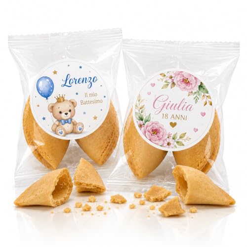 Biscotto della Fortuna Personalizzato Confezione Singola,Biscotti della Fortuna personalizzati pezzo singolo
