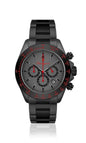 Generico FU084 Orologio da Polso Fumagazzi - LatOscuro, ø 39 mm, Cinturino Acciaio Solido Spazzolato, Movimento Cronografo, Water Resistant 5 atm