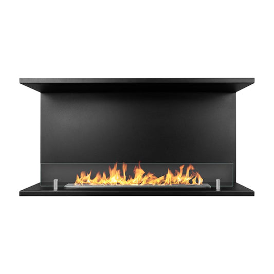 Divina Fire Camino a bioetanolo da Incasso Trifacciale biocamino a 3 Lati Aperti 90x45 Trevi 90