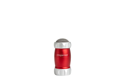 Marcato Spargi Zucchero a Velo, Settaccio da Cucina, Spargicacao in Polvere, anche per Farina e Spezie, in Alluminio, Made in Italy. Modello: Dispenser, Rosso