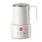ILLY Milk Frother Bianco | Montalatte Elettrico per Schiuma latte Calda e Fredda e Cioccolata Calda