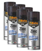 BETA 9752 Chemicals 6 Bombolette Vernice Spray Zinco Chiaro, 400ml | Elevato Potere Coprente, Zicatura per Ferro Zinc 98%