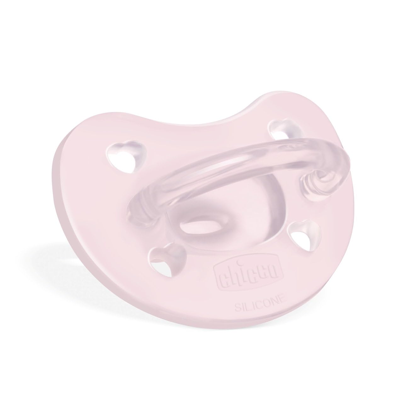 Chicco PhysioForma Ciuccio in Silicone 2-6 Mesi, 2 Pezzi, Set Gommottini 2-6 Mesi, Supportano la Respirazione Fisiologica e Favoriscono il Corretto Sviluppo della Bocca, Rosa