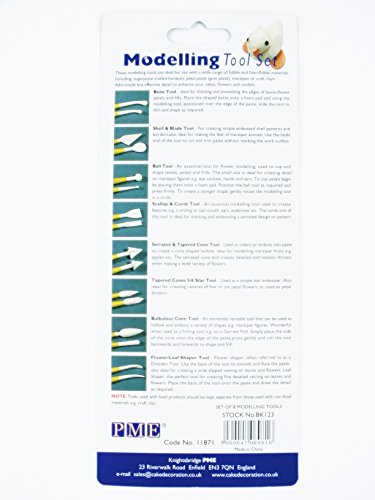 BK123 Set Utensili per Cake Design, Giallo