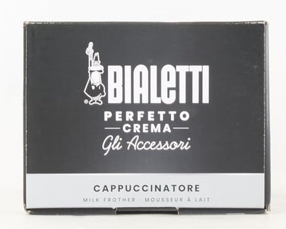 Bialetti Milk Frother Elettrico, Montalatte per Cappuccino, Capacità 150 Ml Cappuccino O 300 Ml Latte Caldo, Bianco