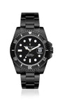 Generico FU027 Orologio da Polso Fumagazzi - Palo mbaro Nero di Seppia, ø 40 mm, Cinturino Acciaio Solido Lucido, Movimento Automatico, Water Resistant 10 atm