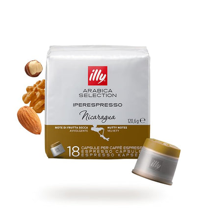 ILLY 108 Caffè in Capsule Iperespresso | Selezione Monoarabica Monorigine | 6 Confezioni Assortitie : Brasile, Etiopia, India, Guatemala, Nicaragua, Costa Rica