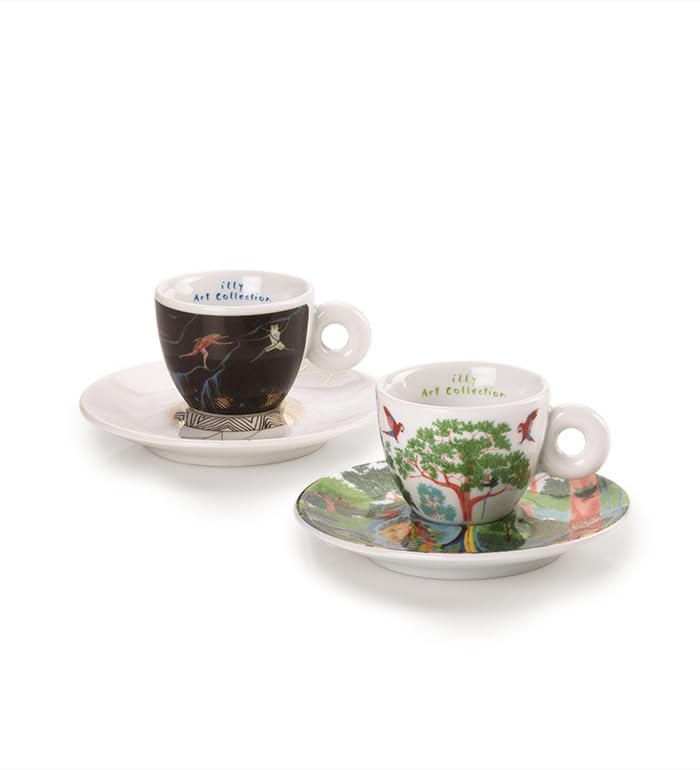 24957 ILLY SET DA 2 TAZZINE DA ESPRESSO ART COLLECTION BIENNALE ARTE 2024