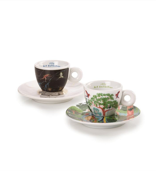 24957 ILLY SET DA 2 TAZZINE DA ESPRESSO ART COLLECTION BIENNALE ARTE 2024