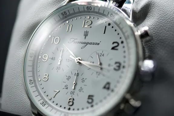 Generico FU056 Orologio da Polso Fumagazzi - Lo Scippo d’acciaio, ø 43 mm, Cinturino Vera Pelle, Movimento Automatico, Water Resistant