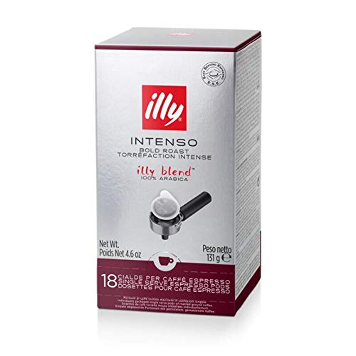 illy Caffè in Cialde ESE Monodose, Tostato Intenso, 1 Confezione da 18 Cialde