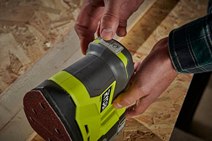 Ryobi RPS18-0 18V Delta Handheld Sander, Battery Not Included, for Light and Finishing Applications, Suitable for Narrow Spaces, Orbit Diameter 1.8mm