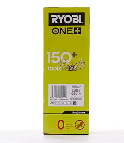 Ryobi R18GN18-0 Groppinatrice 18V ONE+, Tecnologia AirStrike, con Due Modalità d'Uso, Include una Leva di Rilascio per Groppini Inceppati, Groppini 18GA, Batteria Non Inclusa