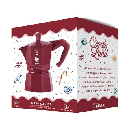Bialetti Moka Express Candyland Rossa 1 Tazza o 3 Tazze