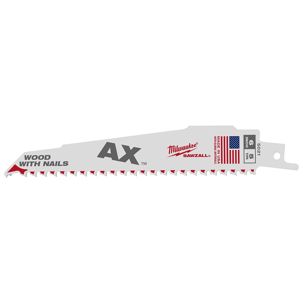 Milwaukee Lama a sciabola THE AXE Legno con chiodi 150mm 5Tpi - 5uts