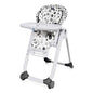 Chicco Polly Progres5 Seggiolone Pappa Regolabile per Bambini 0 Mesi, 3 Anni (15 kg), Trasformabile in Rialzo Sedia Bambini, Reclinabile a Sdraietta, con 4 Ruote e Chiusura Compatta, Anthracite