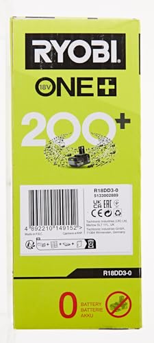 Ryobi R18DD3 – 0 Trapano Avvitatore a Batteria 18V ONE+, Batteria non Inclusa, con Luce LED, 2 Velocità, per Legno e Metallo