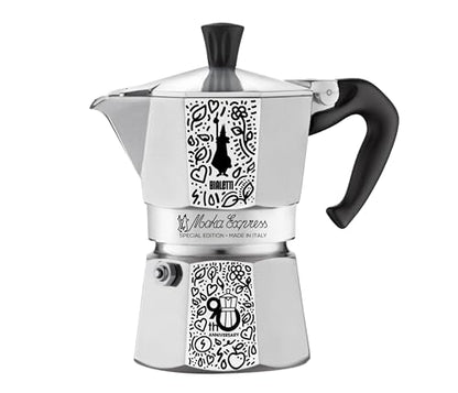 BIALETTI Moka Express Anniversary 3 Tazze | Caffettiera in Alluminio Celebrativa 90th Anniversario