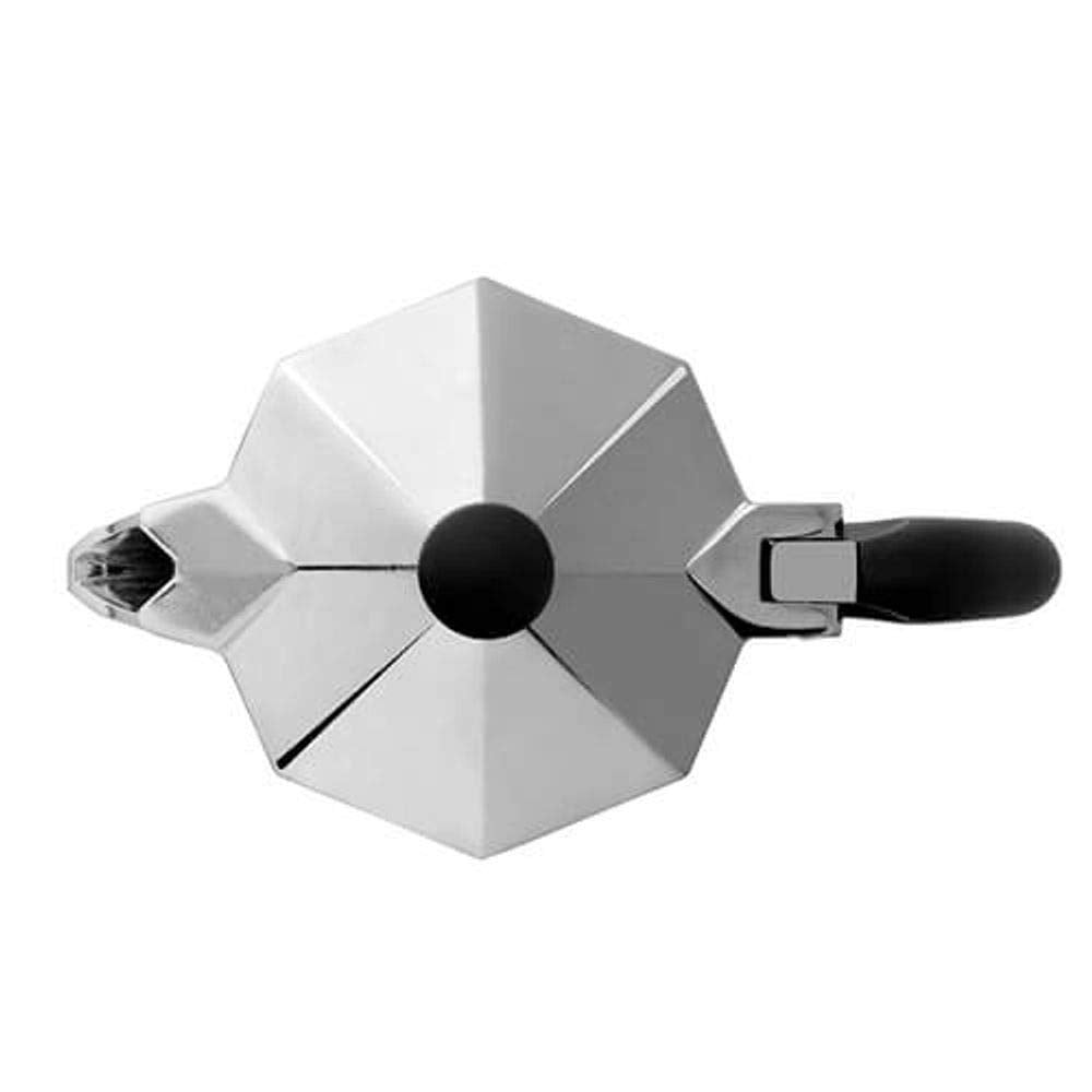 Bialetti Caffettiera Moka Express 18 Tazze, Manico anti scottatura, Non adatta a induzione, 18 Tazze (800 ml), Alluminio
