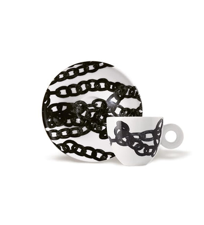 illy 25156 Art Collection, Collezione Genesi 2 Tazze da Cappuccino Numerate e Firmate Monica Bonvicini e Shirin Neshat