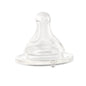 Chicco Tettarella Physio, Tettarella Flusso Lento, per Neoneati, in Silicone Soft Sense, Compatibile con Biberon Perfect 5, Benessere e Original Touch, Trasparente, 0+ Mesi, 2 Pezzi
