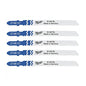 Followed by metal Bimetal 75mm paso 2,5mm - 5uds - Jigsaw Bl. Bi 75x2.5mm T101A th. - 5pcs