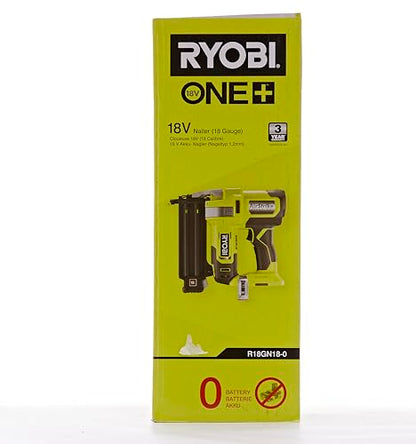 Ryobi R18GN18-0 Groppinatrice 18V ONE+, Tecnologia AirStrike, con Due Modalità d'Uso, Include una Leva di Rilascio per Groppini Inceppati, Groppini 18GA, Batteria Non Inclusa