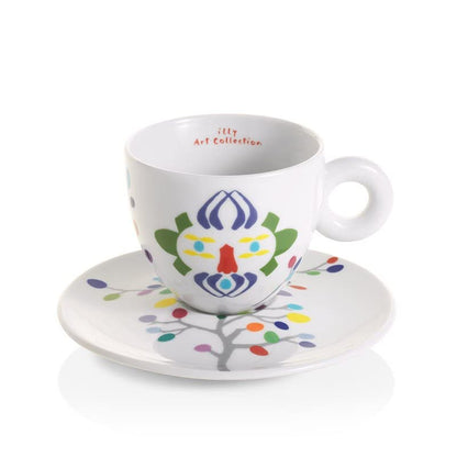Illy Art Collection Pascale Marthine Tayou 2 Tazze da Cappuccino Numerate Firmate