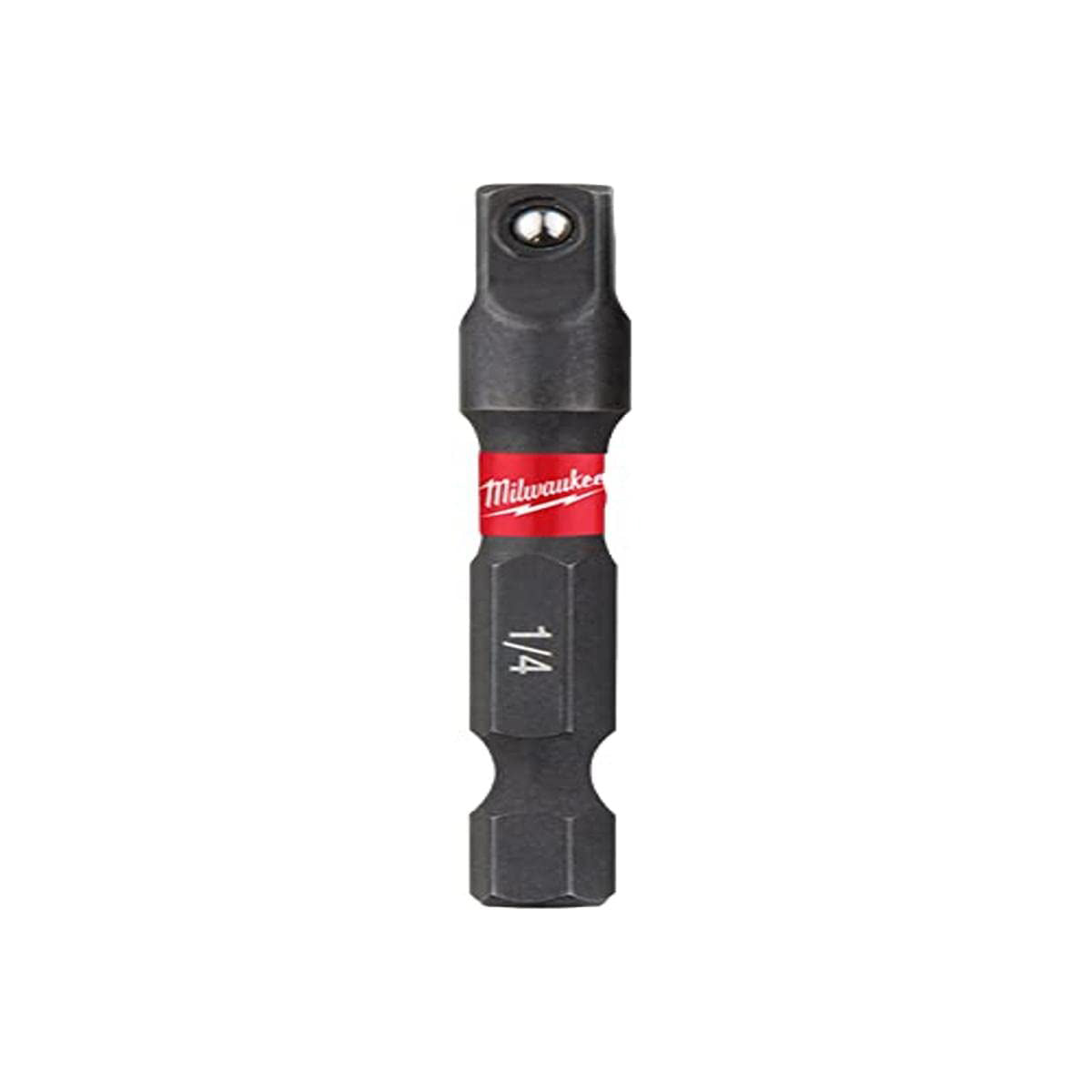 Milwaukee Shockwave - Inserto per chiave a bussola, 50 mm, 1/4" esagonale su 1/4" quadrato
