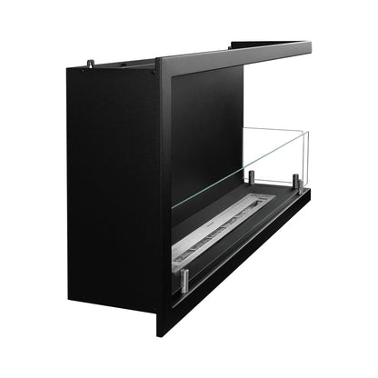 Divina Fire Camino a bioetanolo da Incasso ad Angolo biocamino angolare 90x45 SUTRI 90 DX