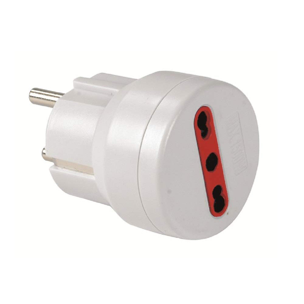 ROSI RS70140 Adattatore Spina Schuko 16A 2P+T S30 / Presa Bipolare P17/11 16Ah